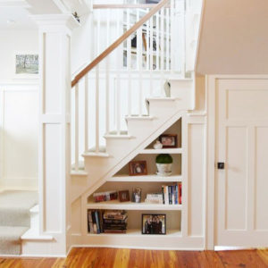 Elite Living Remodeling Under the Stairs Shelving